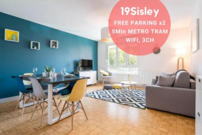 19Sisley - Calme & Cosy - 3CH 8P Metro Parking x2